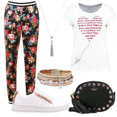 Outfit Praticità in fantasia