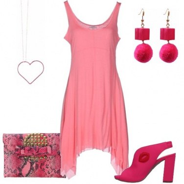 Outfit L\'abito rosa