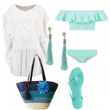 Outfit Latte e menta