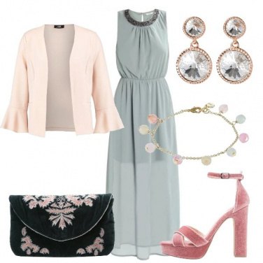 Outfit Rosa e verde