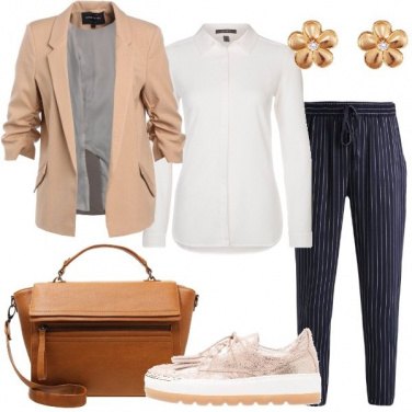 Outfit Il pantalone gessato