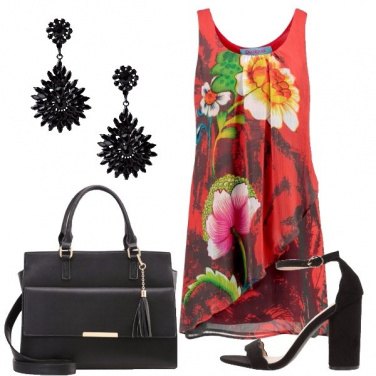 Outfit Rosso in ufficio