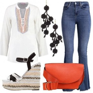 Outfit Tunica dal sapore hippie