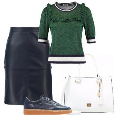 Outfit Verde e blu