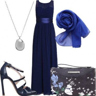 Outfit Cerimonia in blu