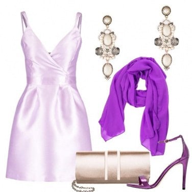 Outfit Viola di sera