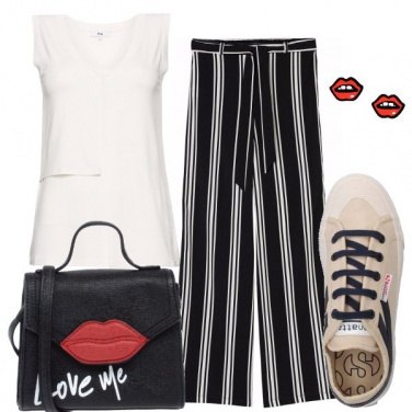 Outfit Nero bianco e baci
