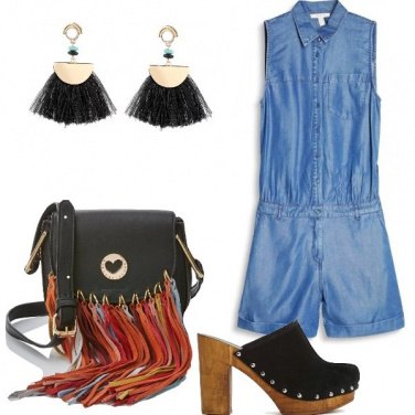 Outfit La borsa con le frange