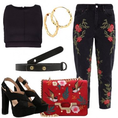 Outfit Ricami e denim