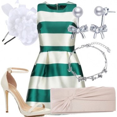 Outfit Bon ton con tacco a spillo