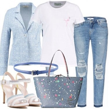 Outfit Jeans con strappi