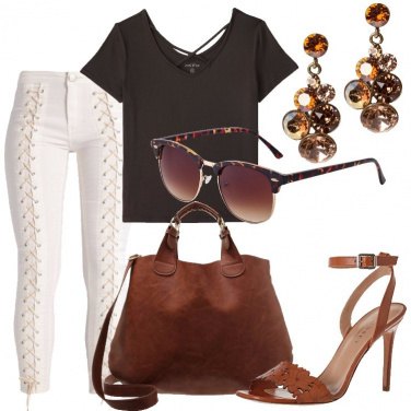 Outfit Cuoio protagonista