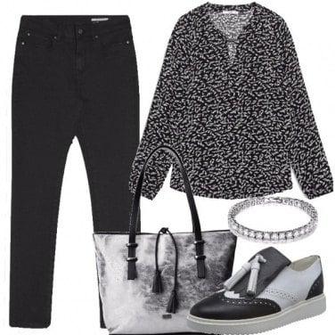Outfit Inedito bianco e nero