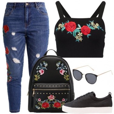 Outfit Ricami ovunque