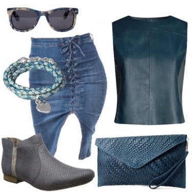 Outfit Gilet in ecopelle