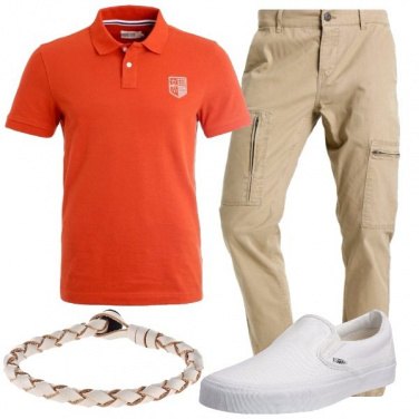 Outfit La polo arancio
