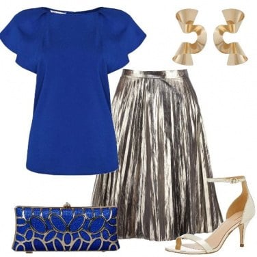 Outfit Intarsi onde e pieghe