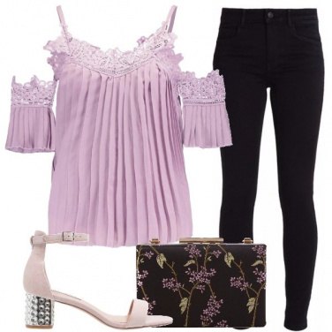 Outfit Uncinetto lilla