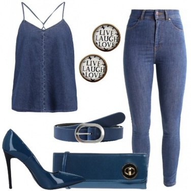 Outfit Denim e vernice