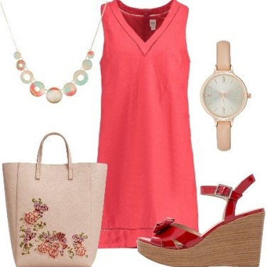 Outfit Rosso lino
