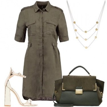 Outfit Lino e oro