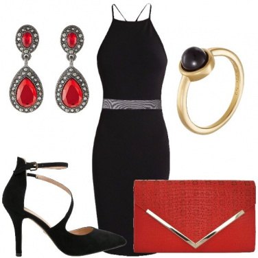 Outfit Rosso di sera
