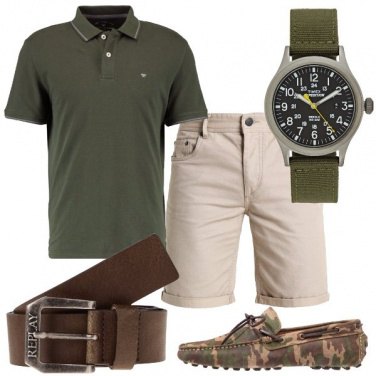 Outfit Il mocassino camouflage
