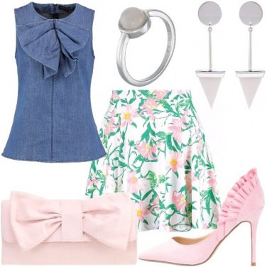 Outfit Il rosa ed il jeans