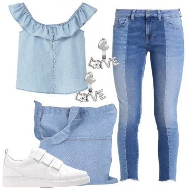 Outfit Sfumature di denim