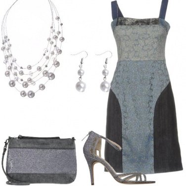 Outfit Denim e perle