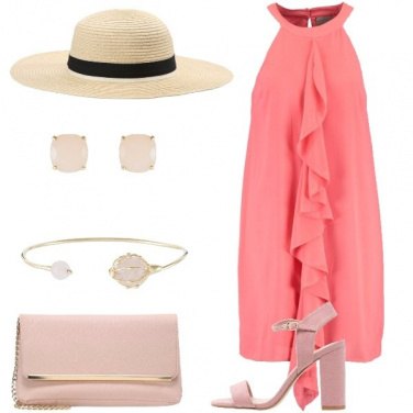 Outfit Cerimonia in rosa