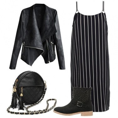 Outfit Righe a pelle