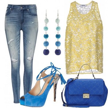 Outfit Denim e tacco alto