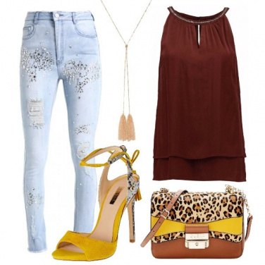 Outfit Skinny e tacco alto