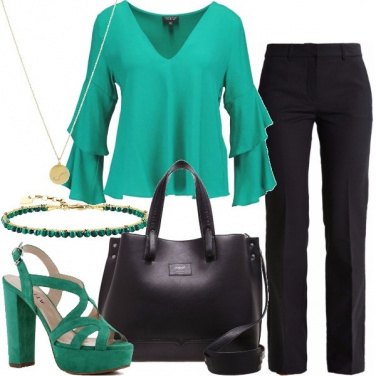 Outfit In ufficio con le ruches