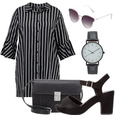 Outfit Stilosa in bianco e nero