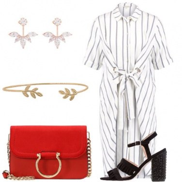 Outfit Il vestito a righe