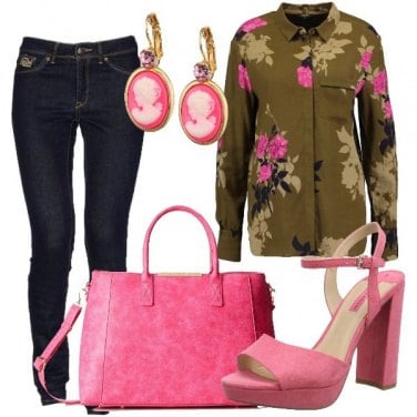 Outfit Jeans e fiori