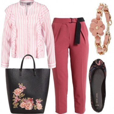 Outfit Ufficio in fiore