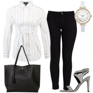 Outfit La camicia a righe