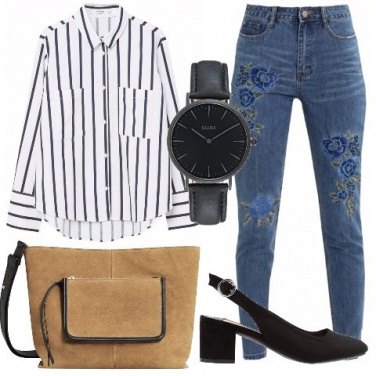 Outfit Camicia rigata