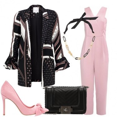 Outfit Jumpsuit rosa