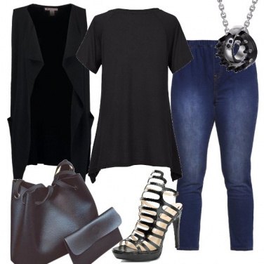 Outfit Tacco a spillo e jeans