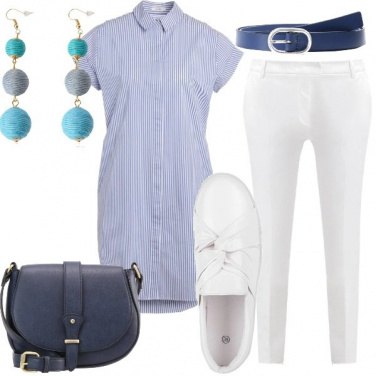 Outfit Fantasia a righe