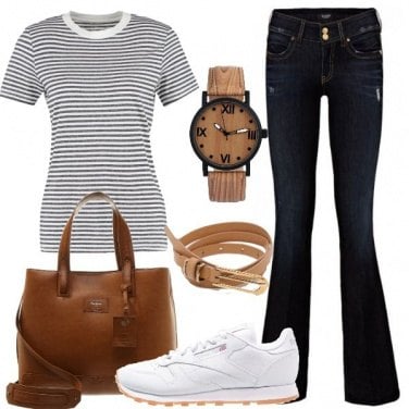 Outfit Maglia a righe