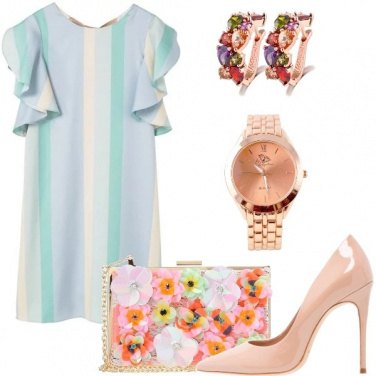Outfit Romantica tra le righe