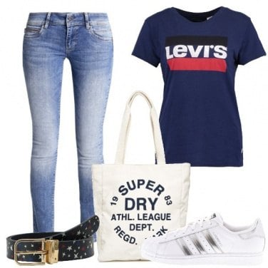 Outfit T-shirt e jeans