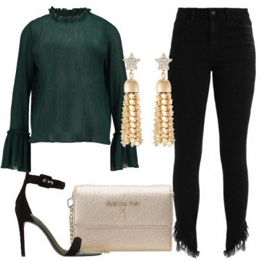 Outfit Jeans con frange