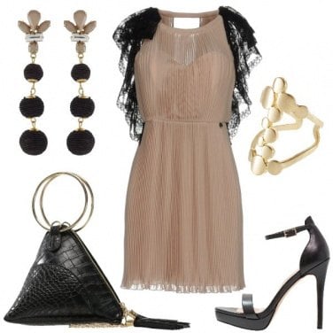 Outfit Plissè e Pizzo