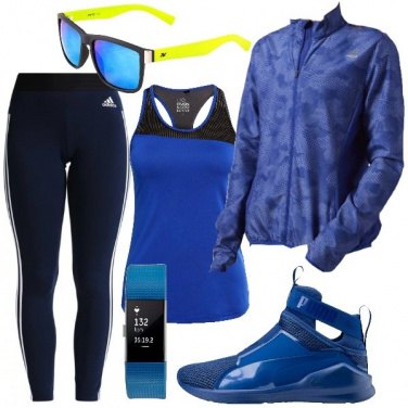 Outfit Composizione in blu